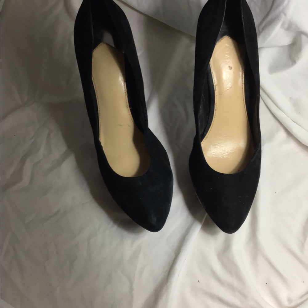 Suede 4” platform heel